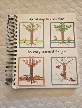Special Days to Remember Greeting Card Organizer & Address Book 8” x 9 1/2”